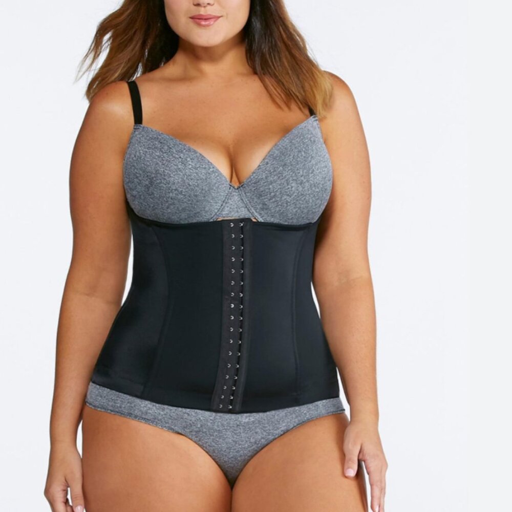 Squeem Curve Creating 5XL Black Open Bust Shapewear 26MV Cincher